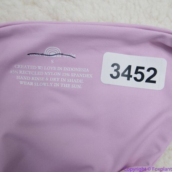 NEW Toast Swim Free People String Bikini Bottom, light purple lilac, S - Picture 11 of 16